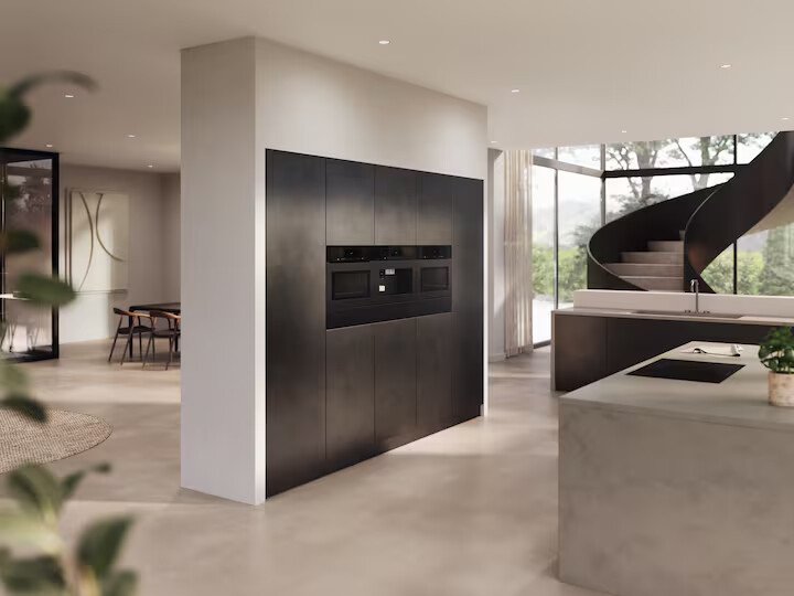 Духовой шкаф с СВЧ с фасадом без ручек Miele H 7840 BMX OBSW mat